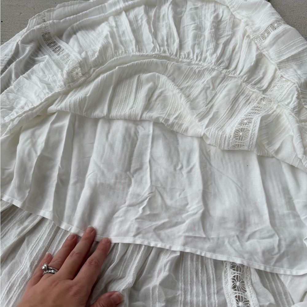 Hurley Alice Midi Dress Lace White Small - Picture 10 of 10